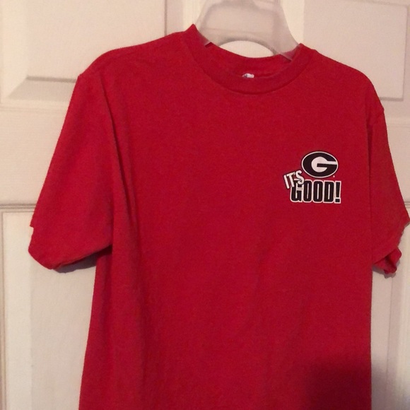 Georgia Bulldogs Logo Good Bad & Ugly Red T-Shirt Boys Large L - Picture 5 of 12